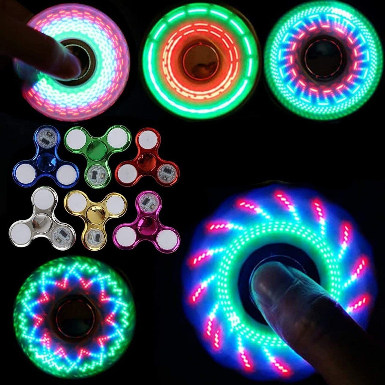 (OFMP34) SPINNER WITH 6 LED LIGHT