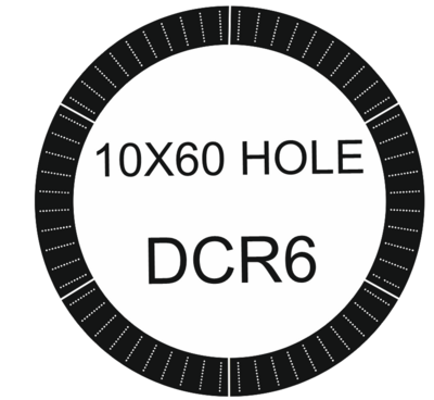DCR6 10X10 FEET 10X60 HOLES DESIGNER CIRCLE