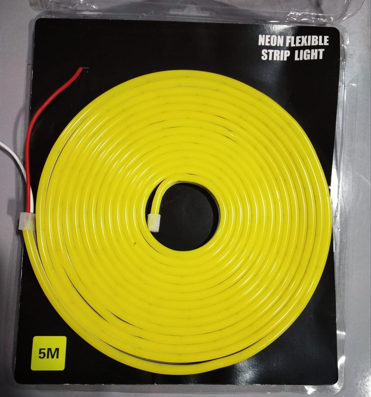 (NNS5) 12V  YELLOW NEON STRIP 5 METER