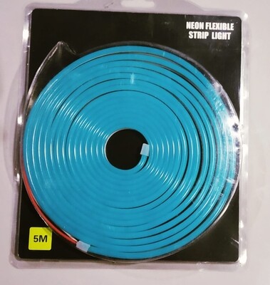(NNS4) 12V  SKY BLUE NEON STRIP 5 METER
