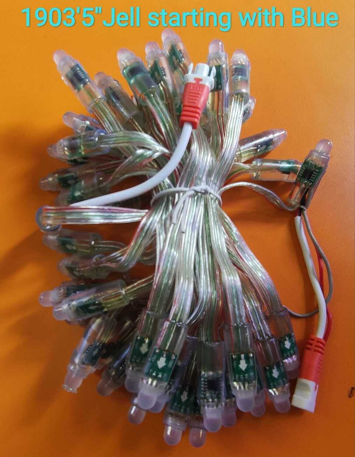 (PXL16) 5&quot; 1903 GEL WIRE  (START WITH BUE ) PACK OF 10