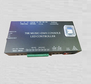 (LPC12) T8K MUSIC + DMX CONSOLE LED CONTROLLER