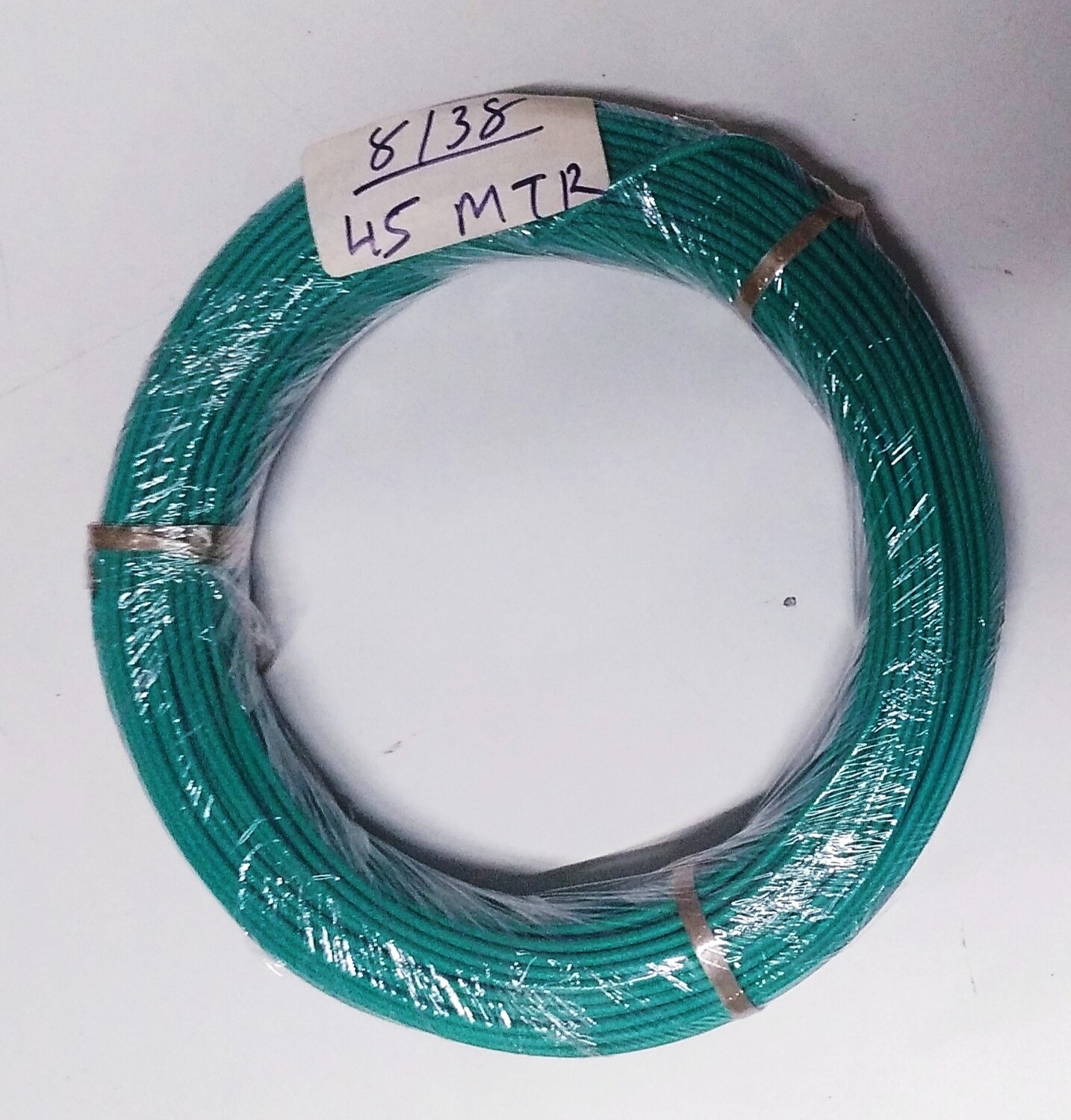 (CW47) 8/38  GREEN  WIRE 45 METER COIL