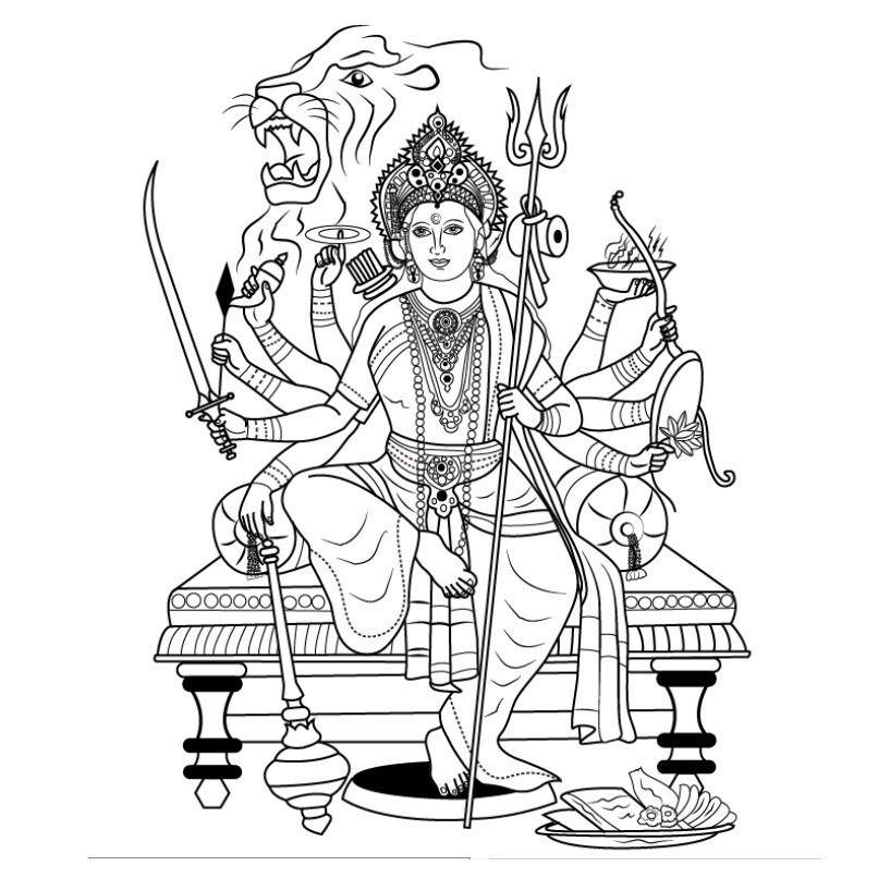 ND-DU2 DURGA MAA 6 HAND   DEVELOPMENT COST