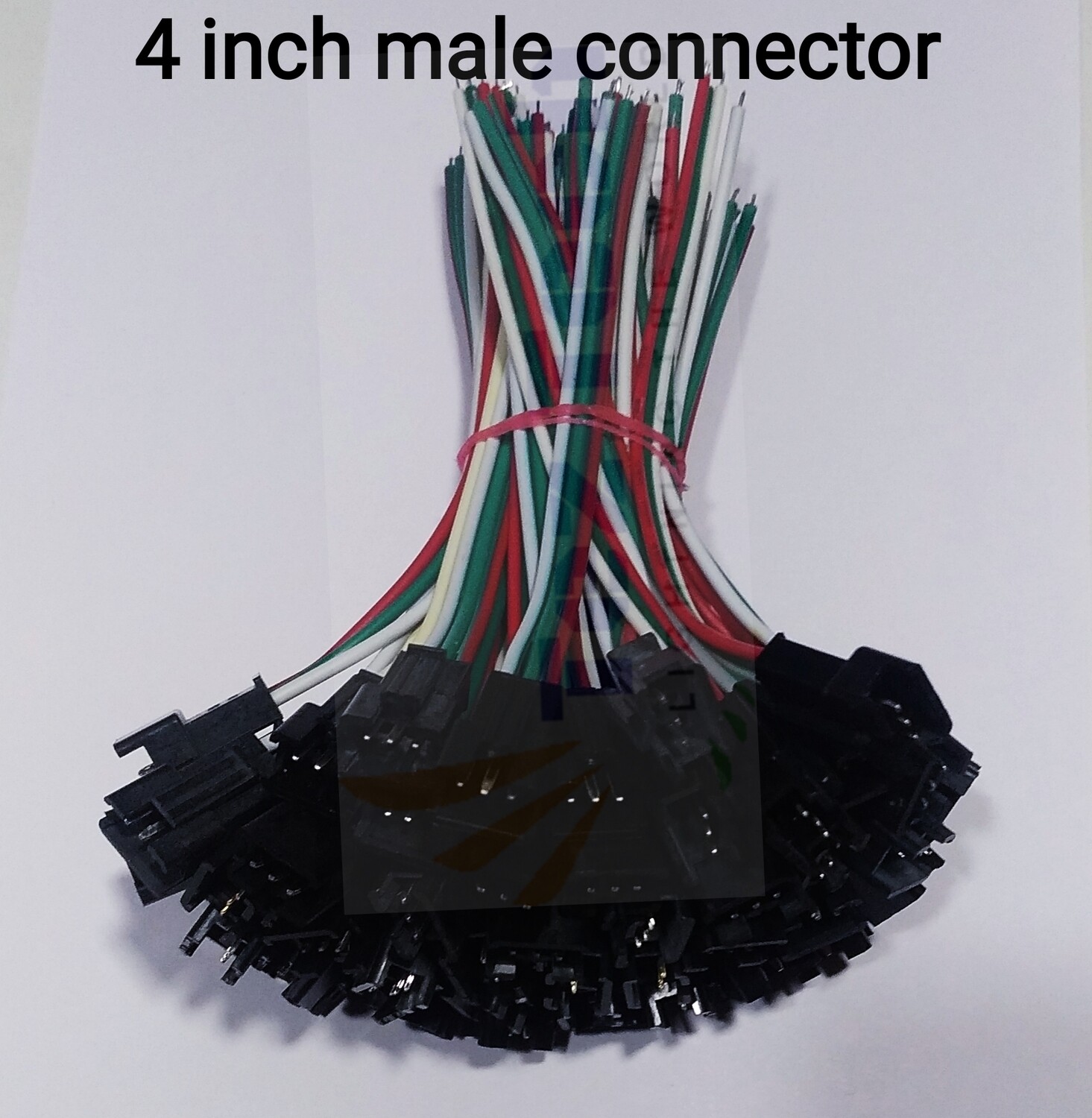 (RMCNN69) 3 PIN MALE CONNECTOR 4 INCH LENGTH SET OF 50
