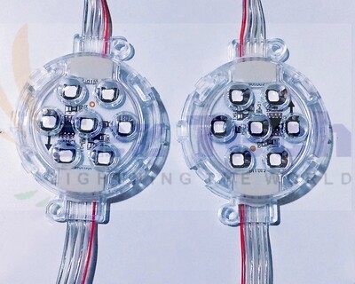(LCN1) 50mm PIXEL COINS 24V 25 COINS PER SERIES (7 inch gap centre to centre) (14 to 15 ft)