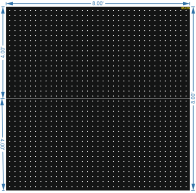 SCR437	8X8 FEET 36X35 HOLES SCREEN TOTAL HOLES=1260
