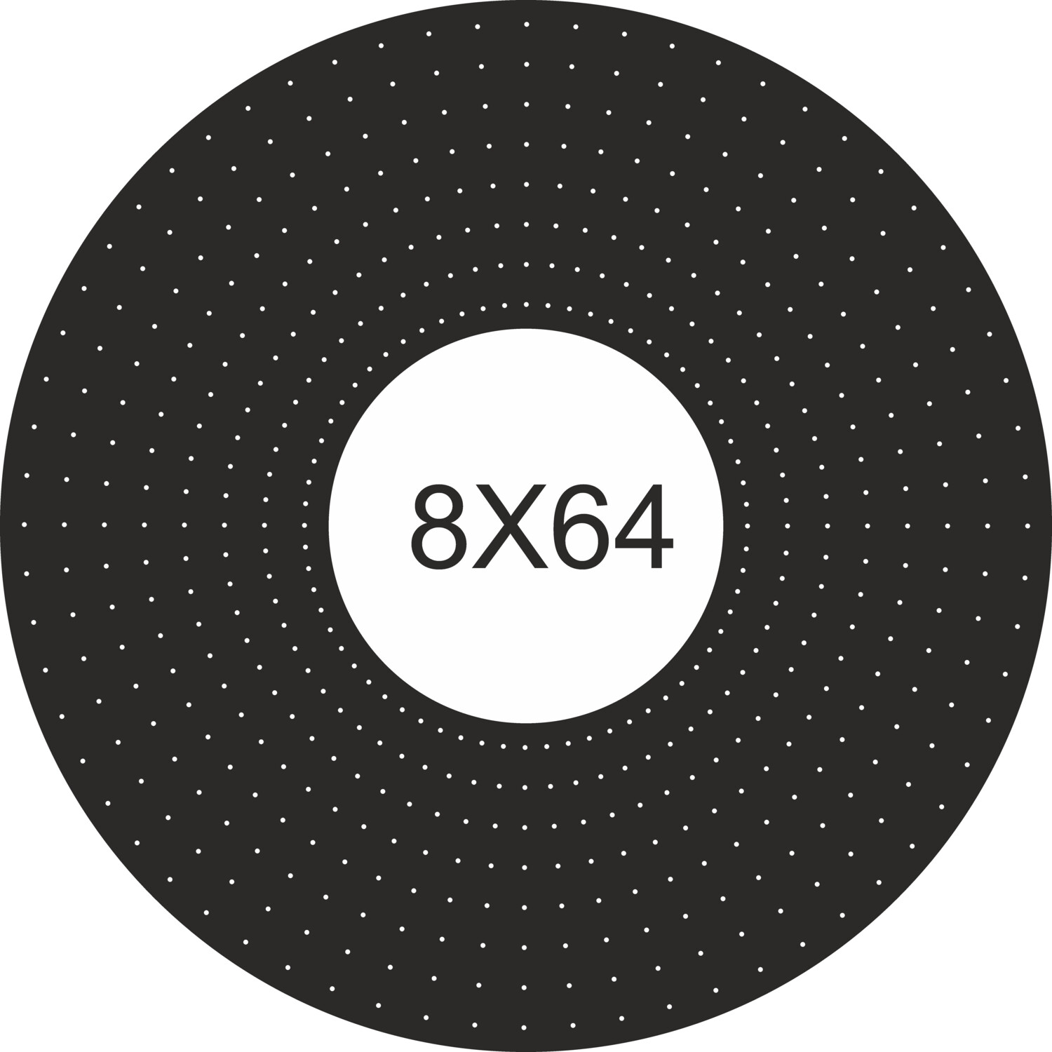 CRC118	8X8 FEET 8X64 HOLES CIRCLE POLYSHEET 8x8&#39;-3x3&#39;-8x64H-CR)