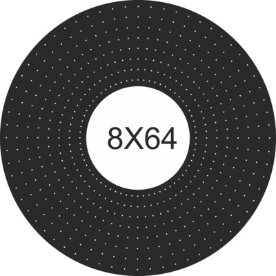 CRC118 8X8 FEET 8X64 HOLES CIRCLE POLYSHEET 8x8&#39;-3x3&#39;-8x64H-CR)