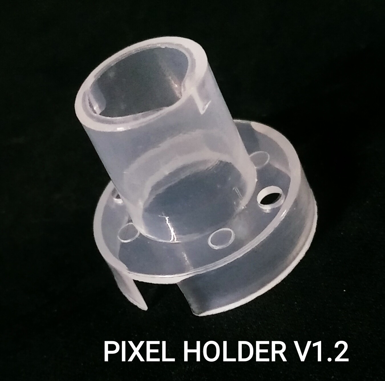 (LHM2) TRANSPARENT HOLDER V1.2 (PACK OF 490) (FOR 12 MM LED)