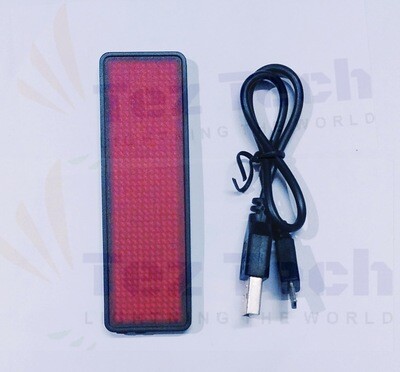 (LNB1)  RED LED NAME BADGE