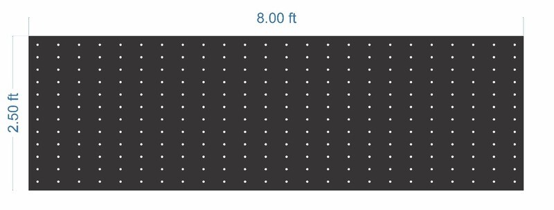 SCR395	2.5X8 FEET 12X24 HOLES SCREEN TOTAL HOLES=288