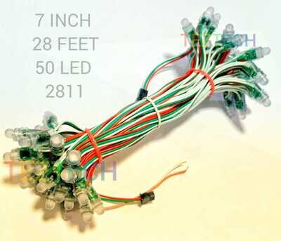 (PXL9) 7 INCH PIXEL LED SET OF 50 LED WS2811 V2
(APROX 30 FEET)