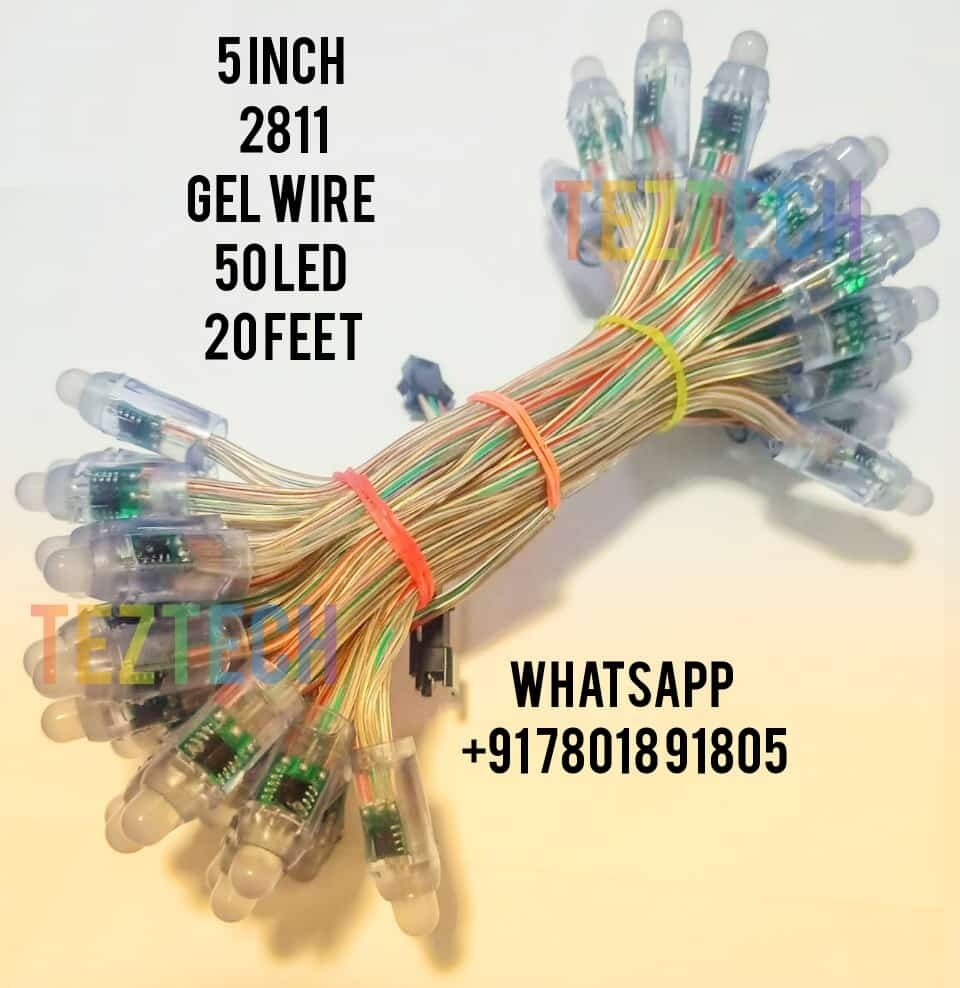 (PXL7) 5&quot; 2811 GEL WIRE V5 ( 3 pin black connector )