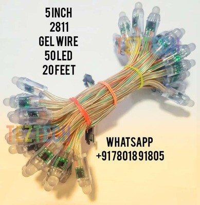 (PXL7) 5&quot; 2811 GEL WIRE V5 ( 3 pin black connector )