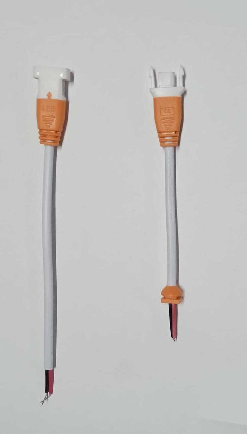 (RDCNN1) (RDCNN2) ORANGE 2PIN SMALL MALE-FEMALE CONNECTOR 50 PAIRS