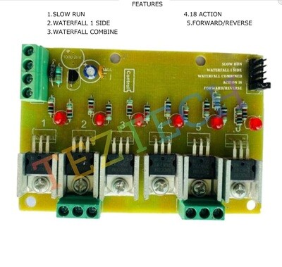 (SCLC6) chaser  5 in 1, 12v DC, Negative cut