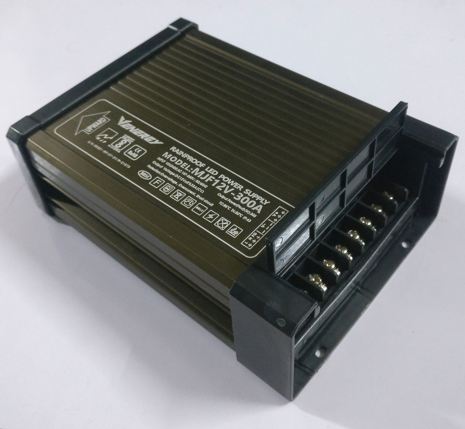 (P61) 12V 25A 300W RAIN PROOF SMPS