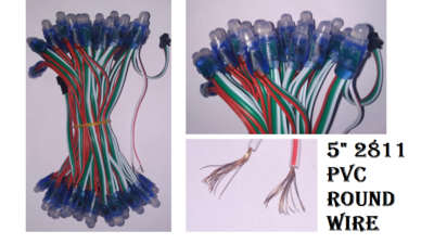 (PXL4) 5&quot; 2811 PVC ROUND WIRE V1