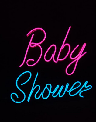 BABY SHOWER 12X24 INCH NEON BOARD WITH ADAPTER