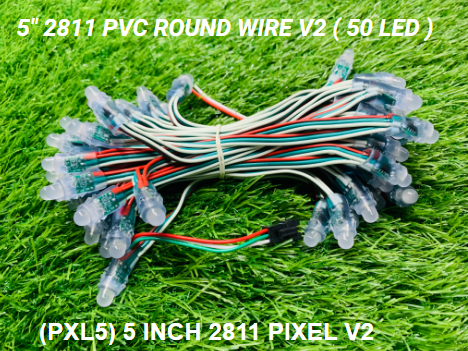 (PXL5) 5&quot; 2811 PVC ROUND WIRE V2 ( 50 LED )