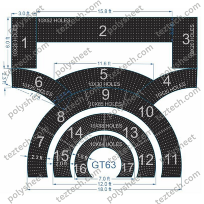 GT63 10X80 3770 HOLES 17PARTS