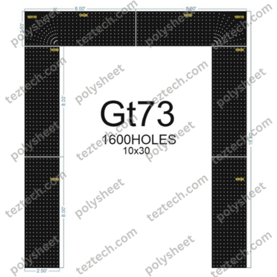 GT73 GATE 1600 HOLES 10 LED PER LINE