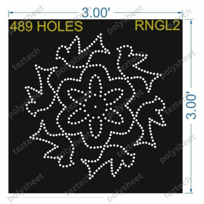 RNGL2  RANGOLI  3X3 FEET 489 HOLES