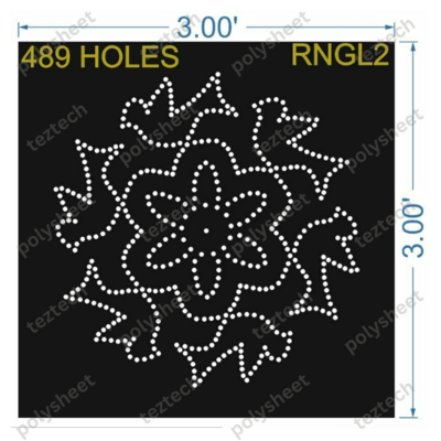 RNGL2 RANGOLI 3X3 FEET 489 HOLES