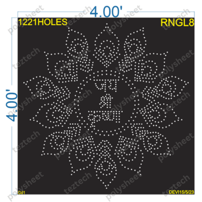 RNGL8 RANGOLI 4X4FEET 1221HOLES