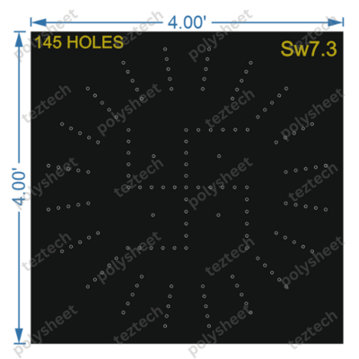 SW7.3 SWASTIK 4X4 FEET 145 HOLES