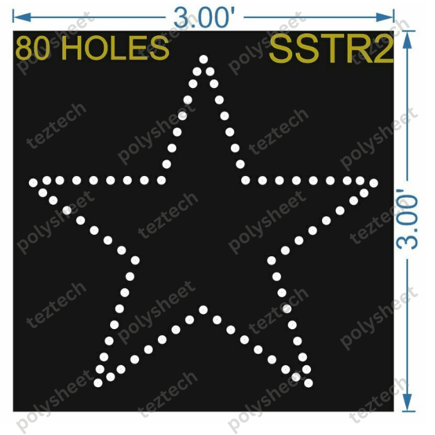 SSTR2 STAR 3X3 FEET80 HOLES