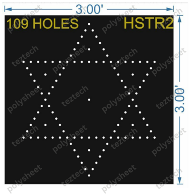 HSTR2 STAR 3X3 FEET 109 HOLES