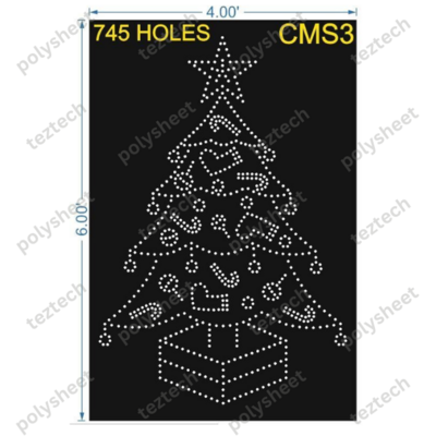 CMS3 CHRISTMAS TREE 6X4FT 745 HOLES