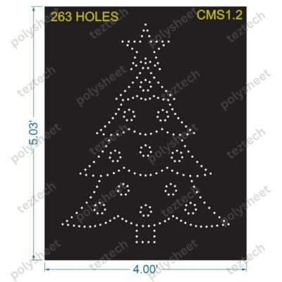 CMS1.2 CHRISTMAS TREE 5X4 FEET 263 HOLES