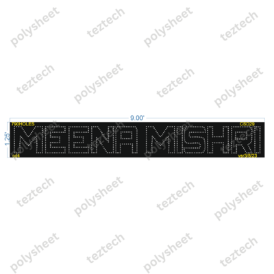 CSD29 MEENA MISHRI 1.25X9 FEET 790HOLES