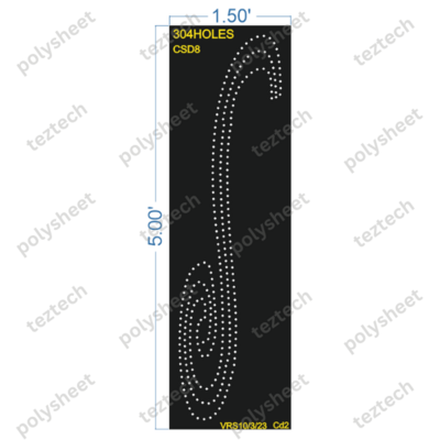 CSD8 S TYPE DESIGN 5X1.5FEET 304HOLES