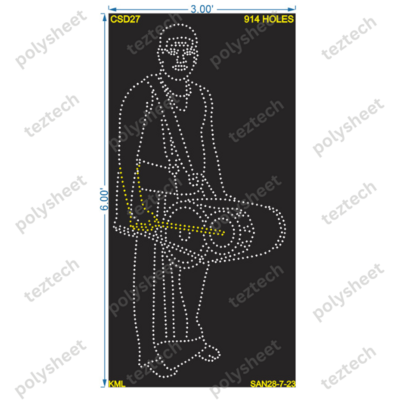 CSD27 POOJARY 3X6FEET 914HOLES