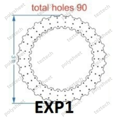EXP1 CIRCLE BORDER DESIGE 3X3 FT 90 HOLES