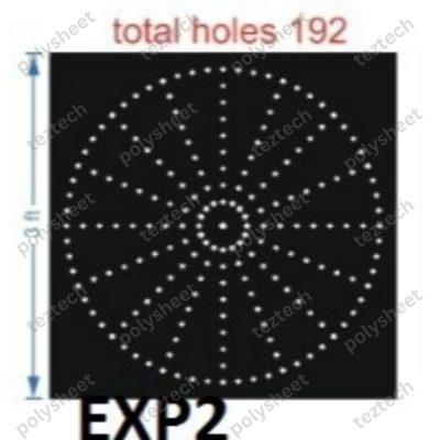 EXP2 CIRCLE DESIGE 3X3 FT 192 HOLES