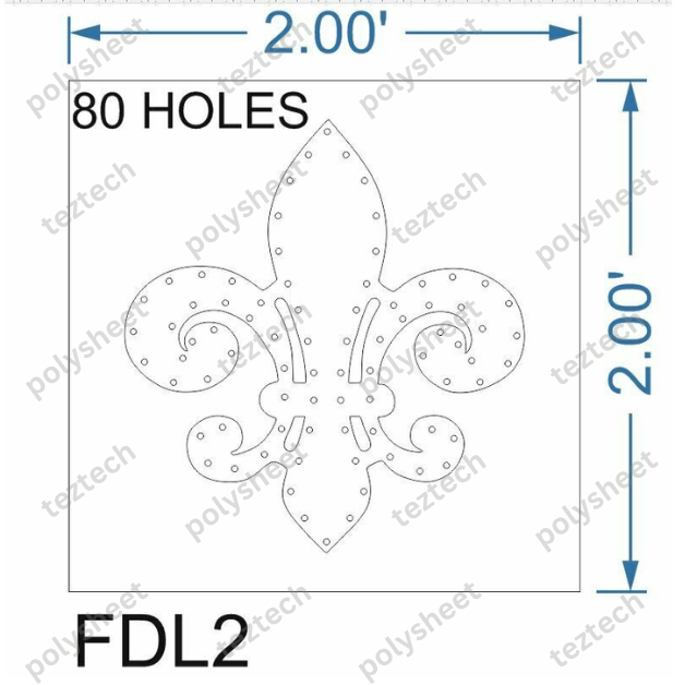 FDL2 FDL 2X2 FT 80 HOLES