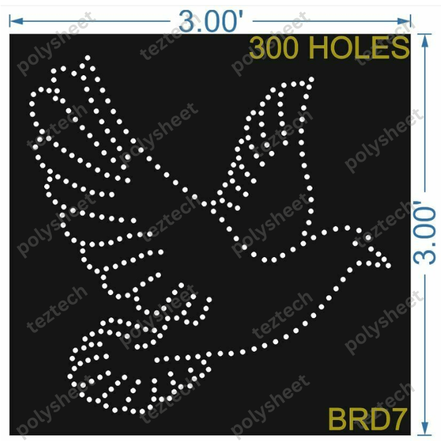 BRD7 BIRD 3X3 FT 300 HOLES