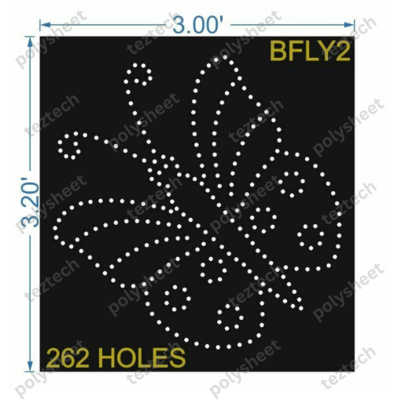 BFLY2 BUTTERFLY 3X3.25 262 HOLES