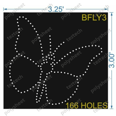 BFLY3 BUTTERFLY 3X3.25 166 HOLES