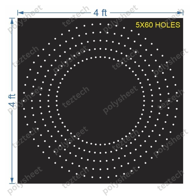 CRC29	4X4 FEET 5X60 HOLES CIRCLE POLYSHEET