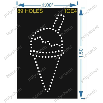 ICE4 ICE CREAM 1.50X1 FEET 89 HOLES