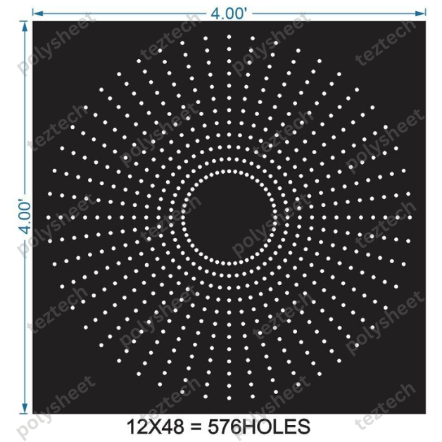 CRC26	4X4 FEET 12X48 HOLES CIRCLE POLYSHEET
