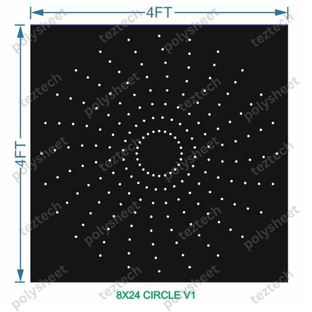 CRC20	4X4 FEET 8X24 HOLES CIRCLE POLYSHEET  V1 CURVE