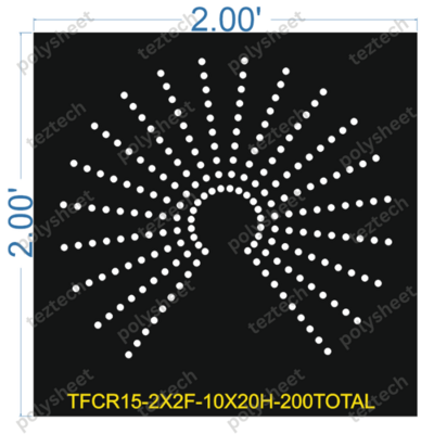 TFCR15 2X2 FEET 10X20 HOLES 200 TOTAL HOLES