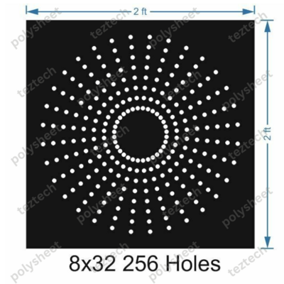 CRC68 2X2 FEET 8X32 HOLES CIRCLE POLYSHEET